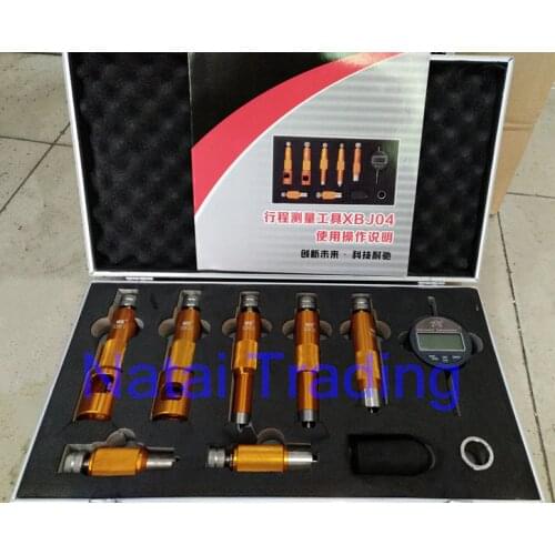CRI common rail injector valve measuring tool kit for Bosch and Denso diesel injector valve stroke test reapir tool