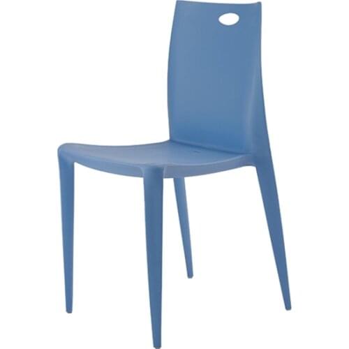 Set of 4 Large Capacity Contemporary Modern Design Stackable Plastic Outdoor Dining Chair High Quality Material For Kitchen