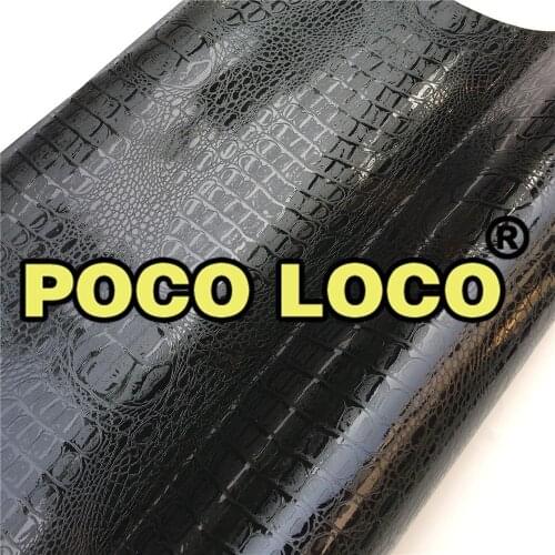 Black Alligator Skin Vinyl Wrap Sticker Decal Film Sheet Car Home Furniture
