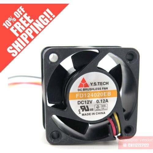 New Y.S.TECH 4020 Double ball bearing silence cooling fan 4CM FD124020EB
