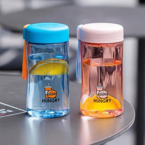 Plastic Bottle Anti-skid Leakproof Convenient Cute Water Bottle for Fitness