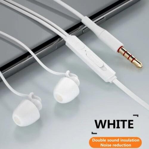 3.5mm Wired Headphones With Bass Earbuds Stereo Earphones Music Sleep Headphones Sport Earphones Gaming Headset Mic for Xiaomi