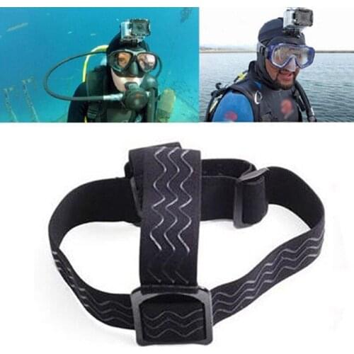 Adjustable Camera Accessories Elastic Headband Belt Headlight Lamp Head Strap For Action Camera