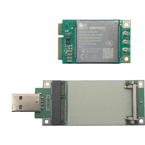 SIMCOM SIM7600G-H +PCIE to USB Adapter CAT4 Module global version for SIM7600E-H SIM7600SA-H SIM7600JC-H SIM7600A-H
