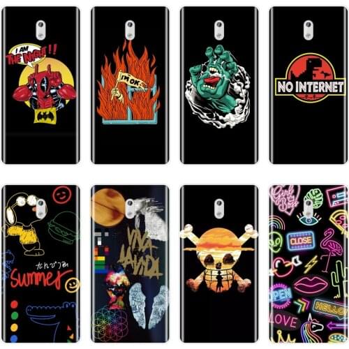 Back Cover For Nokia X71 X6 7 Plus Nokia2 Nokia3 Nokia5 Nokia6 Silicone Black Cool Phone Case For Nokia 9 8 6 5 3 2 1 Plus