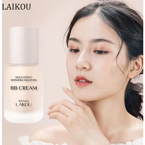 LAIKOU Liquid Foundation BB Cream Concealer Moisturizer Oil-control Whitening Brighten Waterproof Long Lasting Base Makeup