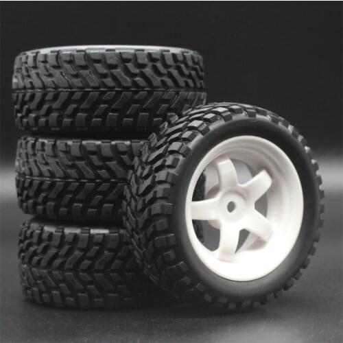 4 pcs 75mm rubber climbing car off-road rim and hexagonal tires for HSP HPI 1:10 components