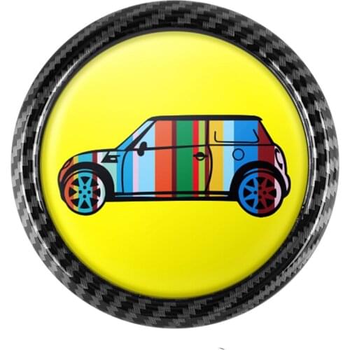 Cut Car Cartoon Sticker Cover Front Hood Bonnet Emblem Badge Metal for BMW Mini Cooper JCW ONE 402