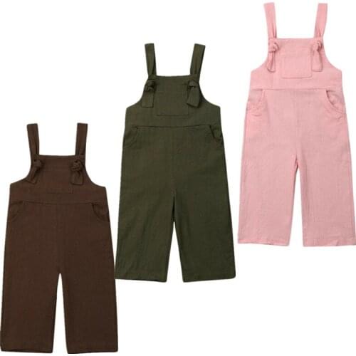 1-6Years Casual Kids Boy Girl Romper Jumpsuit Playsuit Overall Outfit Clothes