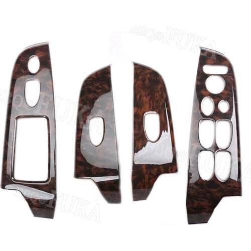 For Honda Civic 8th 2006 2007 2008 2009 2010 2011 4PCS ABS Door Armrest Window Lift Button Panel Cover Trim Interior Accessories