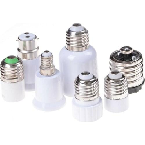 E27 B22 E12 G9 GU10 MR16 E14 E17 E40 G24 2E27 Light Lamp Bulb Socket Base Converter Edison Screw Holder Adapter Converter Socket