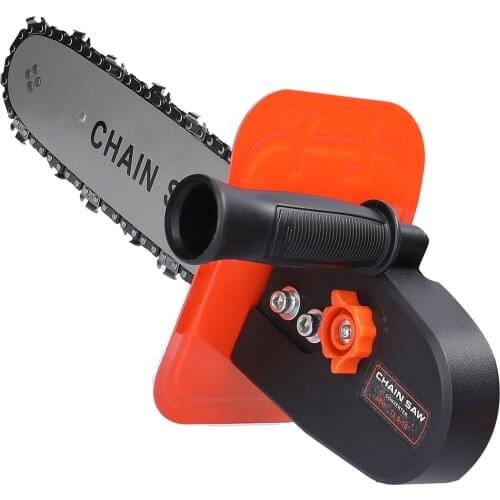 Electric Angle Grinder Converter Straight Handle 12 Inch Electric Chainsaw Modified Branch for Type 100 115 125 Angle Grinder