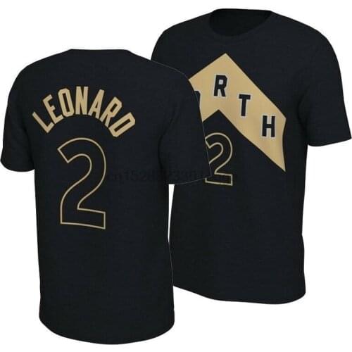 Kawhi Leonard #2 Name Number North - Black T-Shirtprin Ted T-Shirts Men Fashion Casual Solid Color High Quality T Shirt