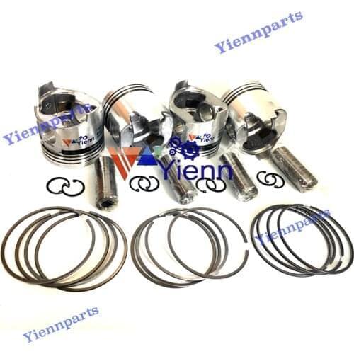 K4F Piston Kit With Ring Set For Mitsubishi MT25 Tractor Diesel Engine Repair Parts