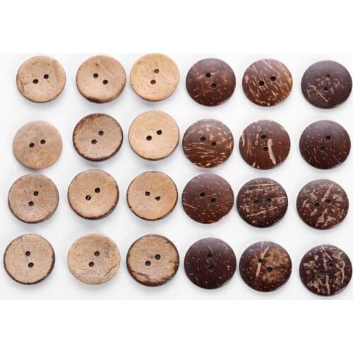 24Pcs Scrapbooking Decoration Round Needlework Tools DIY Handicraft Sewing Buttons 20mm Garment Accessories 2 Holes