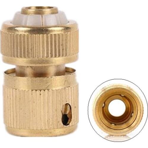 1/2" Brass Flow Connector Quick-connect Watering Car Washing Water Gun Nipple connect Garden Irrigation Fittings