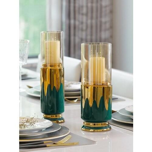 Nordic Candlestick Stick Holders Holder Metal Wedding Decorations Christmas Decorations European Decor Candle Holders BG50CH