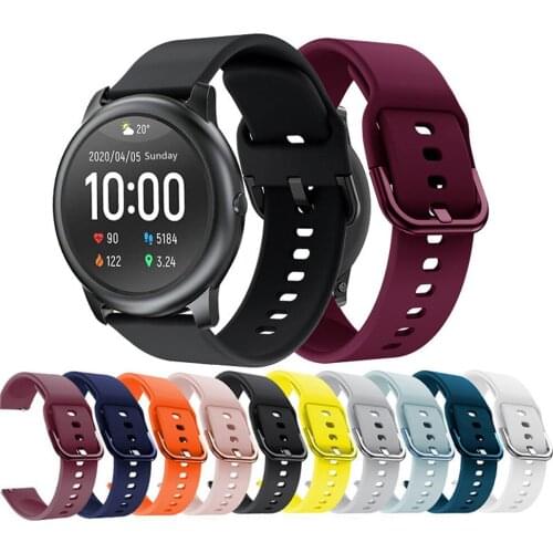 New Watch Replacement Accessories Soft Silicone Watchband Strap For Xiaomi Haylou Solar LS05 Smart Wristband Sport Bracelet