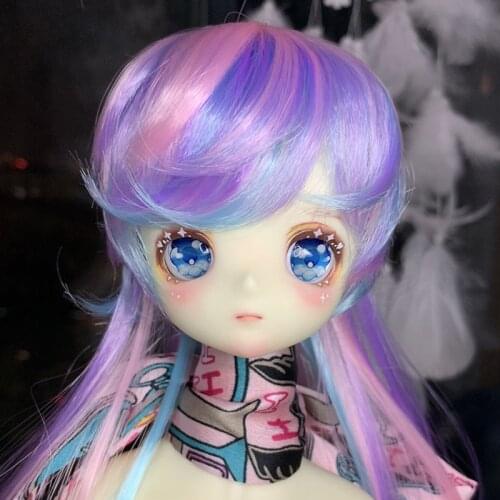 2021 New Arrival 1/3 1/4 1/6 1/8 Fashion Colorful Style Hair High Temperature Wire BJD Wig For Toy Doll