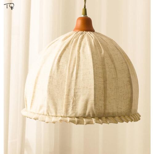 Japanese Country Retro Minimalist Cotton Linen Pendant Light for Living/dining Room Decoration Salon Bedroom Study Studio Coffee