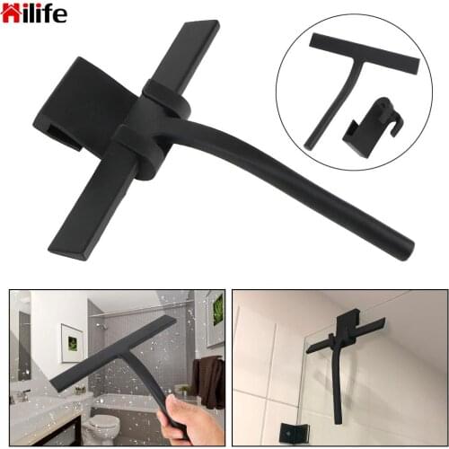 With Silicone Blade & Holder Hook for Bathroom Kitchen Car Glass Window Glass Wiper Cleaner Scraper Shower Squeegee