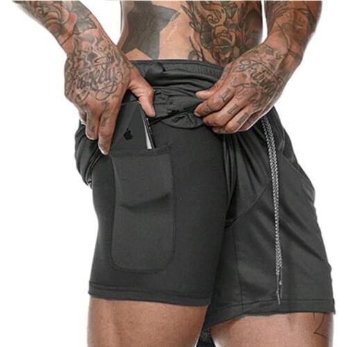 Muscle Fitness Summer Mens Casual Sports Quick-drying Double Stretch Shorts Camouflage Drawstring Shorts