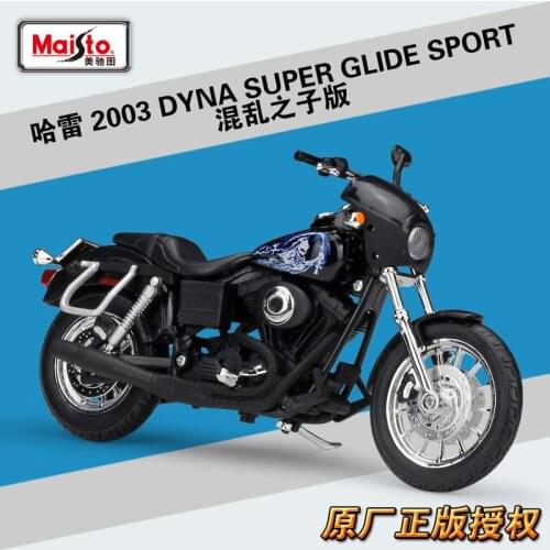 Maisto 1:12 Model Car Simulation Alloy Motorcycle Metal Toy Car Childrens Toy Gift Collection Halle 2003 Dyna Super Glide Sport