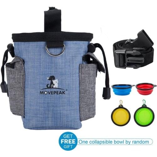 Dog Treat Pouch Drawstring Carries Pet Toys Food Poop Bag Pouch Pet Hands Free Training Waist Bag Pet Product