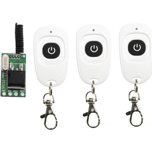 LED lamp mini remote control switch is silent DC 7 V 9V 10V 12V 24V 36V 1 *receiver +3*transmitter