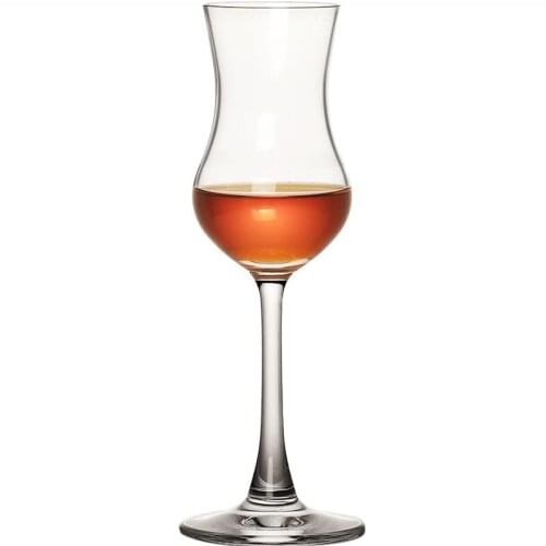 Wine Taster Exclusive Use Slender Waist Tulip Crystal Cup Liqueur Wine Glass Wedding Champagne Fragrance Smelling Goblet For Bar