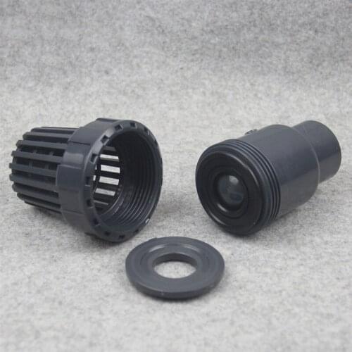 Water filter water pump water inlet outlet filter UPVC Check Valve With Filter Aquarium Fittings 1Pcs