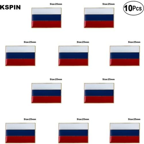 Russia Lapel Pin Flag badge Brooch Pins Badges 10Pcs a Lot