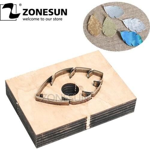 ZONESUN Leather Earring Cutting Die Leaf Shape Paper Art Leather Decoration Tool for Die Cutting Machine DIY Handicraft Cutter