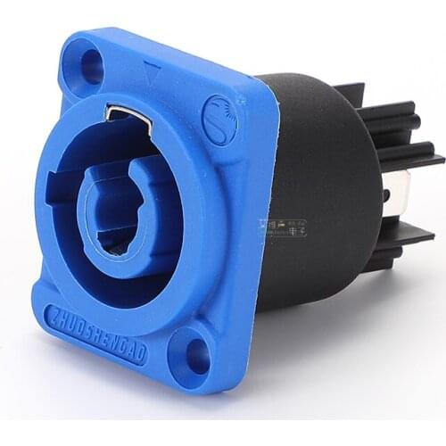 1Pcs blue power socket SAC3MPA aviation head industrial LED large screen audio computer light male and female plug waterproof
