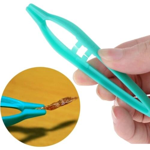 2019 New Beekeeping Tools Reptile Feeding Tweezers Clamp Pliers Plastic Feeder Clip Non Slip Terrarium Pet supplies
