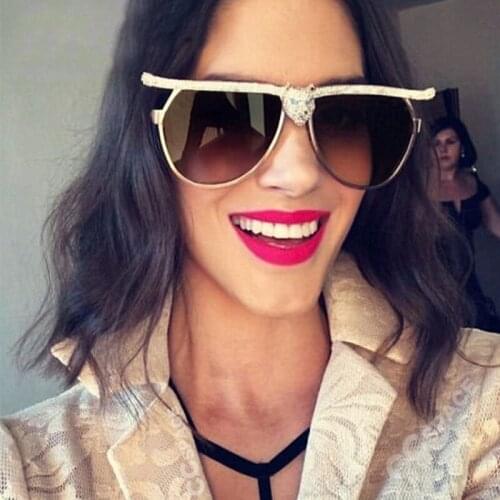 2020 classic clear shades for women metal frame sunglasses brand Design Gradient sunglasses women 2020 luxury Oculos De Sol