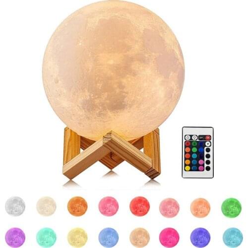3D Moon Led Light & Lighting Moon Lights USB Rechargeable Night Lamp Birthday Valentines Day Gift Home Party