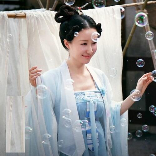 4 Designs Shu Chang Princess Costume Hanfu of Tang Dynasty High Waist RuQun for New TV Play The Glory of Tang Dynasty
