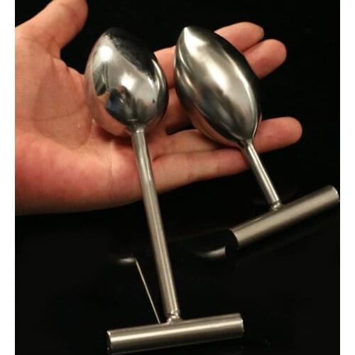 Stainless Steel Anal Balls Dilator Metal Butt Plug G Spot Stimulator Adult Sex Toys For Men Women Anus Masturbator Ass Plug