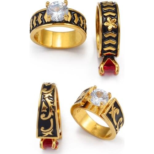 Anniyo Hawaiian Ring With Stone Jewelry Guam Marshallese Chuuk Micronesians Kiribati Wedding Party Ring Christmas Gift #242006