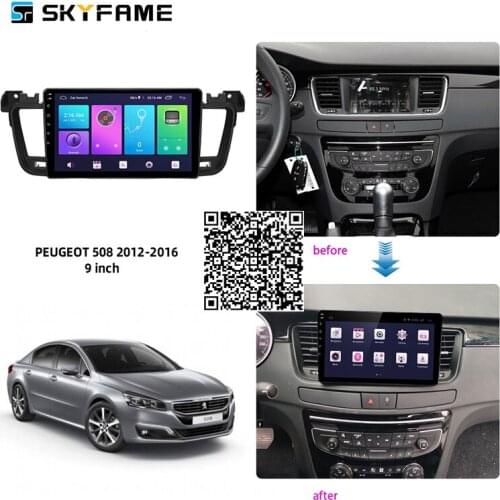 SKYFAME 4+64G Car Radio Stereo For Peugeot 508 2012-2016 Android Multimedia System GPS Navigation DVD Player