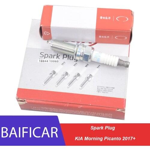 Baificar Brand New Genuine 4 PCS Spark Plug 1884410060 18844-10060 For KIA Morning Picanto 2017