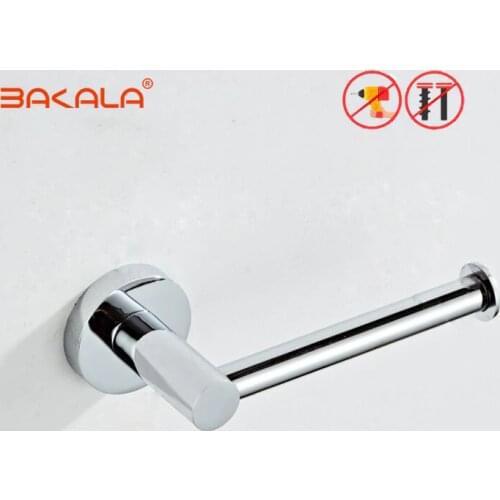 Stainless Steel Paper Holder Kitchen Hanger Tissue Roll Towel Rack Toilet Bathroom Accessories Hanging Organizer Storage Holder