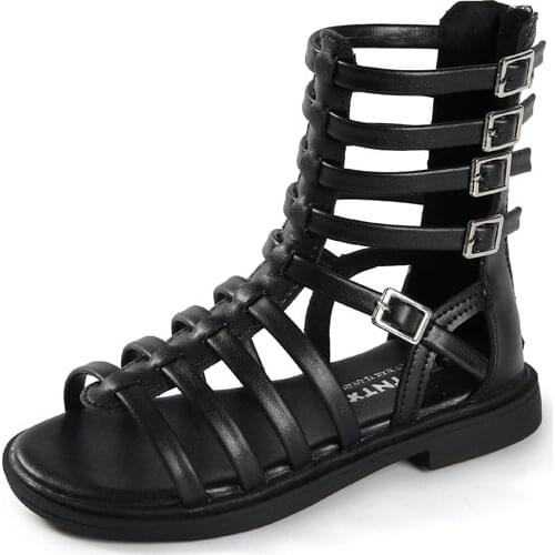 Children Sandals Shoes Girls Summer Princess Kids Flat Fashion Roman Beach Gladiator Toddler Baby Breathable