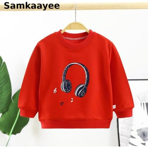 3-15y Children Sweatshirt Kids Hoodie Spring Autumn Girls Boys Hooded Clothes Long Sleeve Top Headset Round Collar Sportswear 19