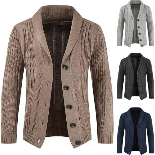 Eillysevens Men's Knitted Cardigans