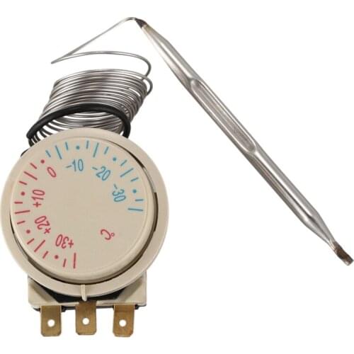 Freezer -30~+30℃ AC 250V 16A AC380V Temperature Capillary Thermostat