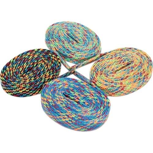 Weiou Cool Flat Gold Black Silver Glittering Shoelace Shiny Colorful Shoe Laces For Women Lady Men Party Dress Shoes Bootlaces