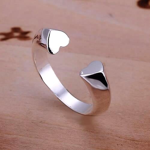 New opened ring 925 silver ring Simple Ring high quality fashion jewelry nickel free antiallergic Adjustable Ring