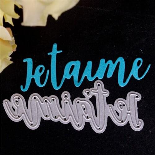 New French Text Word Metal Cutting Dies Cut Die Mold 2019 Scrapbook Paper Craft Knife Mould Blade Punch Stencils Dies